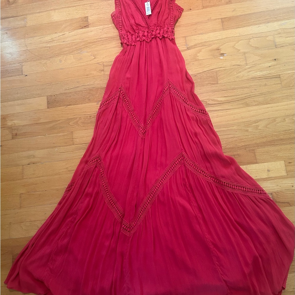 Max Studio Vibrant Red Maxi Dress